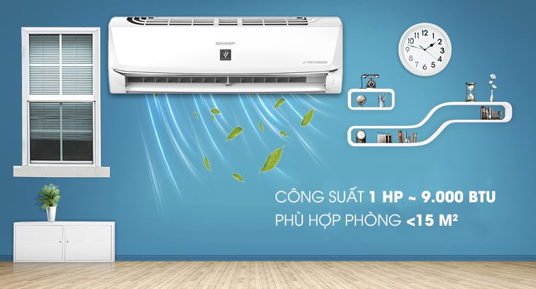 Máy lạnh Sharp Inverter 1 HP AH-XP10WHW