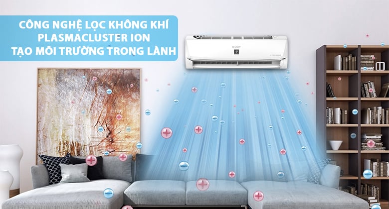 Plasmacluster ion - Máy lạnh Sharp Inverter 1 HP AH-XP10WHW