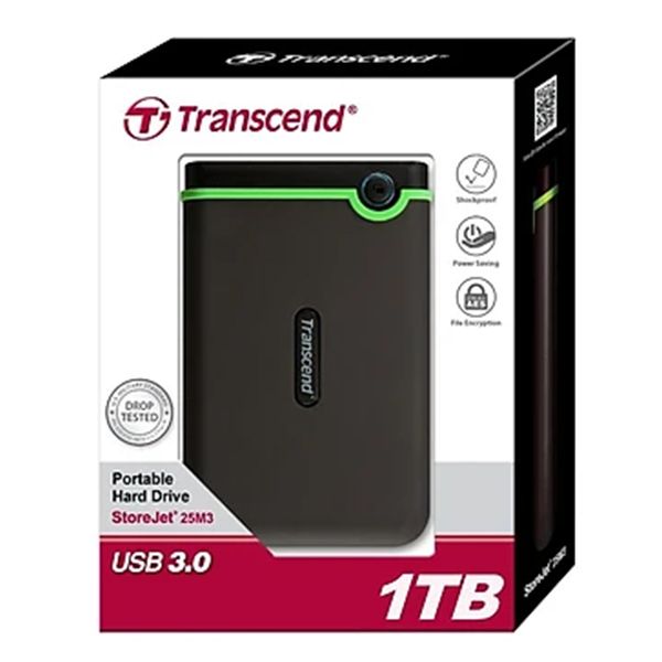  Ổ cứng HDD di động Transcend 1TB 25M3 