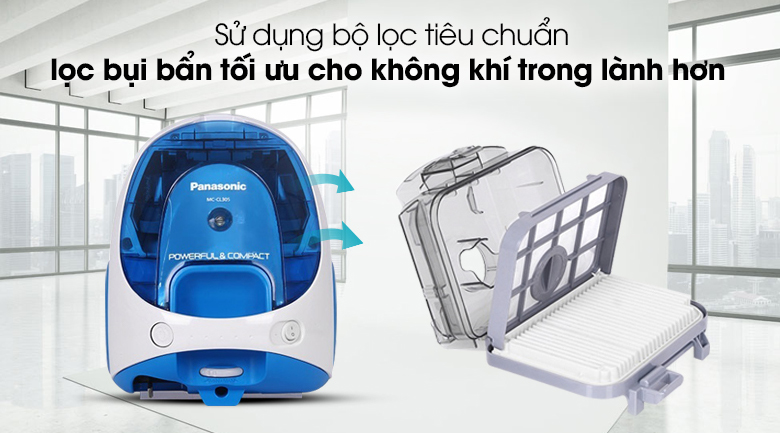 Máy hút bụi Panasonic MC-CL305BN46 1400 W - Dùng bộ lọc tiêu chuẩn