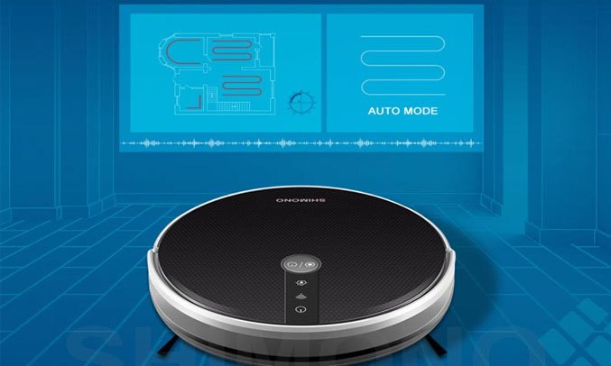 Robot hút bụi Shimono RS38B - Định vị chính xác bảng đồ 2D