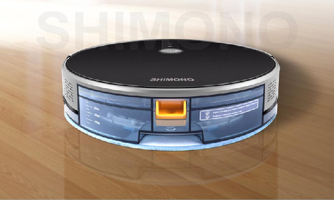Robot hút bụi Shimono RS38B - Kết hợp hút và lau sàn thông minh