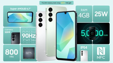  Điện thoại di động Samsung Galaxy A16 (4GB/128GB) 