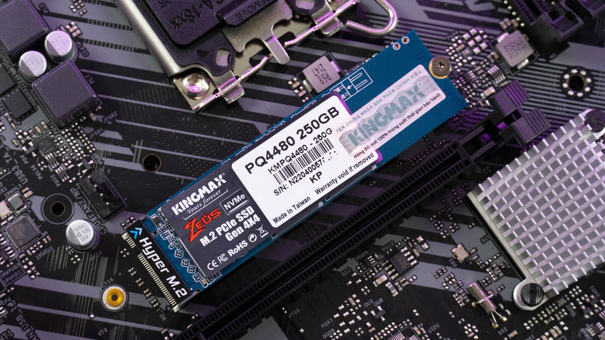 Ổ SSD Kingmax Zeus PQ4480 250Gb NVMe PCIe Gen4x4 M.2 2280