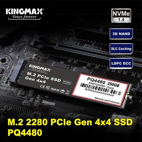  Ổ Cứng SSD KINGMAX ZEUS PQ4480 250GB M.2 2280 NVMe 