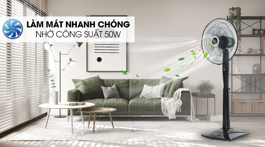 Công suất 50W - Quạt đứng Sharp PJ-S40RV-DG Công suất 50W - Quạt đứng Sharp PJ-S40RV-DG