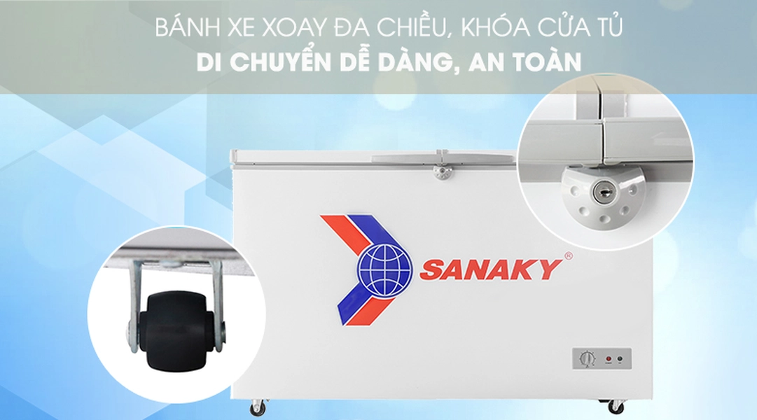 tiện ích bánh xe di chuyển, lỗ thoát nước tiện ích, VH 365A2