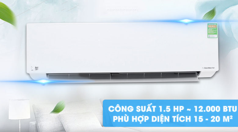 Máy lạnh Beko Inverter 1.5 HP RSVC13AV