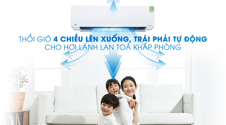 Chế độ thổi gió 4 chiều - Máy lạnh Beko Inverter 1.5 HP RSVC13AV