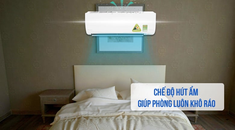 Tính năng hút ẩm - Máy lạnh Daikin Inverter 1.5 HP FTKQ35SAVMV