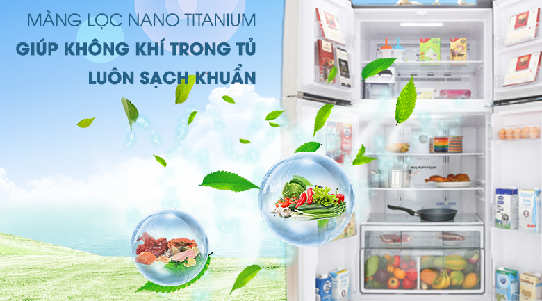 Màng lọc Nano Titanium - Tủ lạnh Hitachi Inverter 509 lít R-FW650PGV8 GBK Màng lọc Nano Titanium - Tủ lạnh Hitachi Inverter 509 lít R-FW650PGV8 GBK
