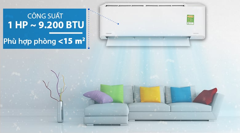 Máy lạnh Toshiba Inverter 1 HP RAS-H10PKCVG - V