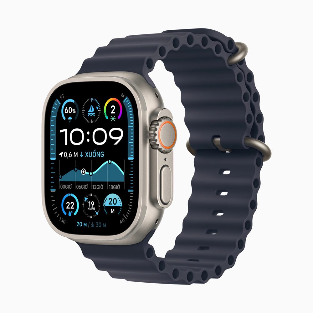  Apple Watch Ultra 2 2024 49mm Titanium Natural Ocean Band 