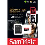 Thẻ nhớ MicroSDXC SanDisk Extreme Pro V30 A2 64GB 200MB/s SDSQXCU-064G-GN6MA