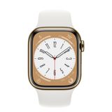 Apple Watch Series 8 Gold Stainless Steel Case with Sport Band 