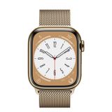  Apple Watch Series 8 Gold Stainless Steel Case with Milanese Loop 