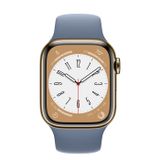  Apple Watch Series 8 Gold Stainless Steel Case with Sport Band 