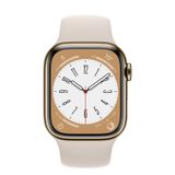  Apple Watch Series 8 Gold Stainless Steel Case with Sport Band 
