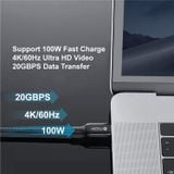  Cáp Mazer Infinite LINK 3 Pro Cable USB-C TO USB-C HDMI4K/60Hz (2.5m) 