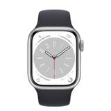  Apple Watch Series 8 Silver Aluminum Case with Sport Band 