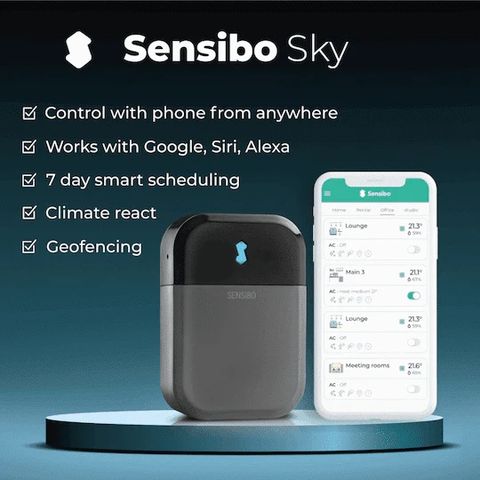 Điều khiển máy lạnh thông minh Sensibo Sky Gen.2 - tiết kiệm 40% điện năng