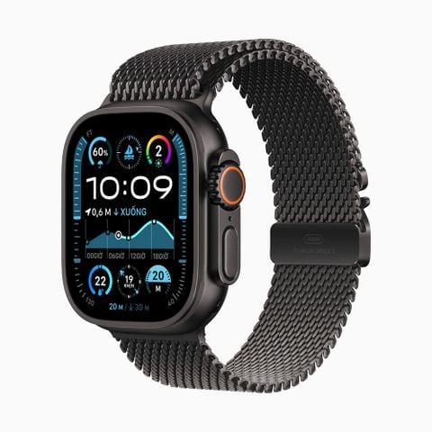  Apple Watch Ultra 2 2024 49mm Titanium Black Titan Milanese Loop 