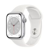  Apple Watch Series 8 Silver Aluminum Case with Sport Band 