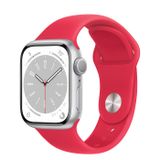  Apple Watch Series 8 Silver Aluminum Case with Sport Band 