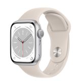 Apple Watch Series 8 Silver Aluminum Case with Sport Band 