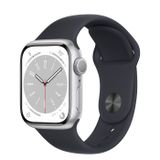  Apple Watch Series 8 Silver Aluminum Case with Sport Band 