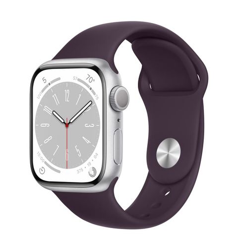 Apple Watch Series 8 Silver Aluminum Case with Sport Band