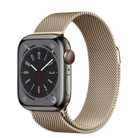 Apple Watch Series 8 Graphite Stainless Steel Case with Milanese Loop