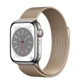  Apple Watch Series 8 Silver Stainless Steel Case with Milanese Loop 
