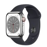  Apple Watch Series 8 Silver Stainless Steel Case with Sport Band 
