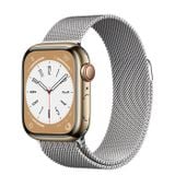  Apple Watch Series 8 Gold Stainless Steel Case with Milanese Loop 
