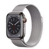  Apple Watch Series 8 Graphite Stainless Steel Case with Milanese Loop 