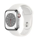  Apple Watch Series 8 Silver Stainless Steel Case with Sport Band 