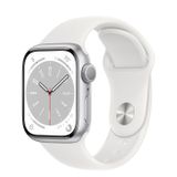  Apple Watch Series 8 Silver Aluminum Case with Sport Band 