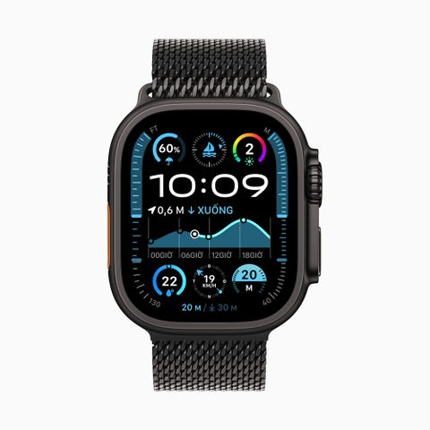  Apple Watch Ultra 2 2024 49mm Titanium Black Titan Milanese Loop 