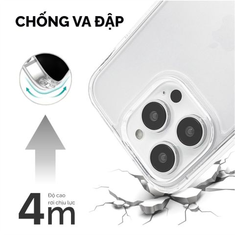 Ốp lưng DEKEY Magic Cover Ultral Crystal cho iPhone 16 Pro Mã