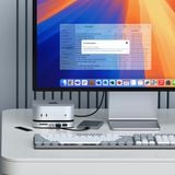  Đế kiêm Hub chuyển đổi Satechi Mac Mini M4 Stand & Hub with SSD Enclosure 