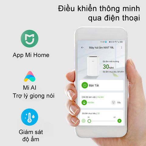 Máy hút ẩm Xiaomi New Widetech 60L