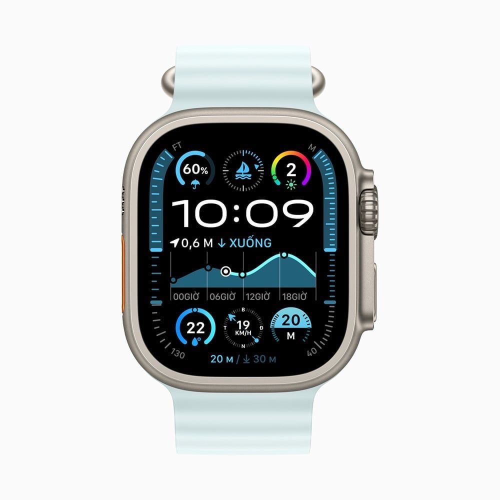  Apple Watch Ultra 2 2024 49mm Titanium Natural Ocean Band 