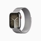 Apple Watch Series 9 GPS + Cellular, Stainless Steel Case 41mm, Milanese Loop