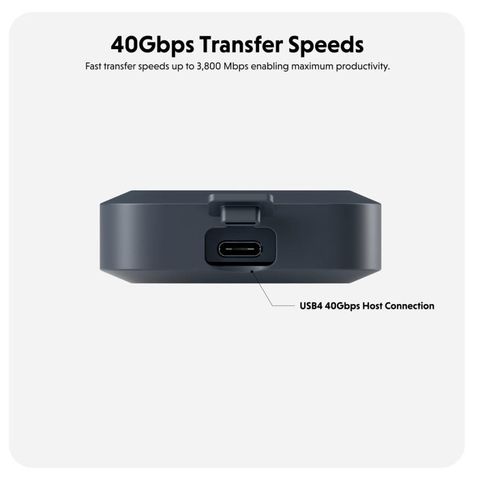 Box Ổ Cứng SSD Hyperdrive Next USB4 NVME SSD Enclosure – HD5001GL