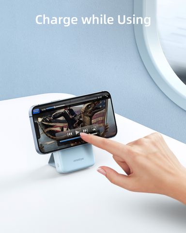 Sạc dự phòng INNOSTYLE PowerMag 15W 2 in 1 Stand 10000 mAh PD 20W