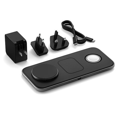 Đế sạc không dây Satechi 3in1 Qi2 Trio Wireless Charging Pad