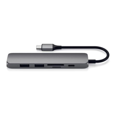 Adapter chuyển đổi Satechi Slim Aluminum Type-C Multi-Port 6in1 4K V2