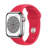  Apple Watch Series 8 Silver Stainless Steel Case with Sport Band 