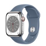  Apple Watch Series 8 Silver Stainless Steel Case with Sport Band 